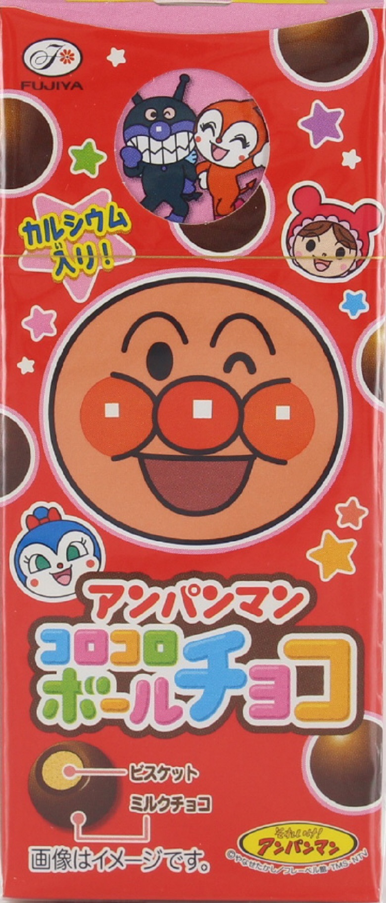  不二家　アンパンマンコロコロボール（チョコ）